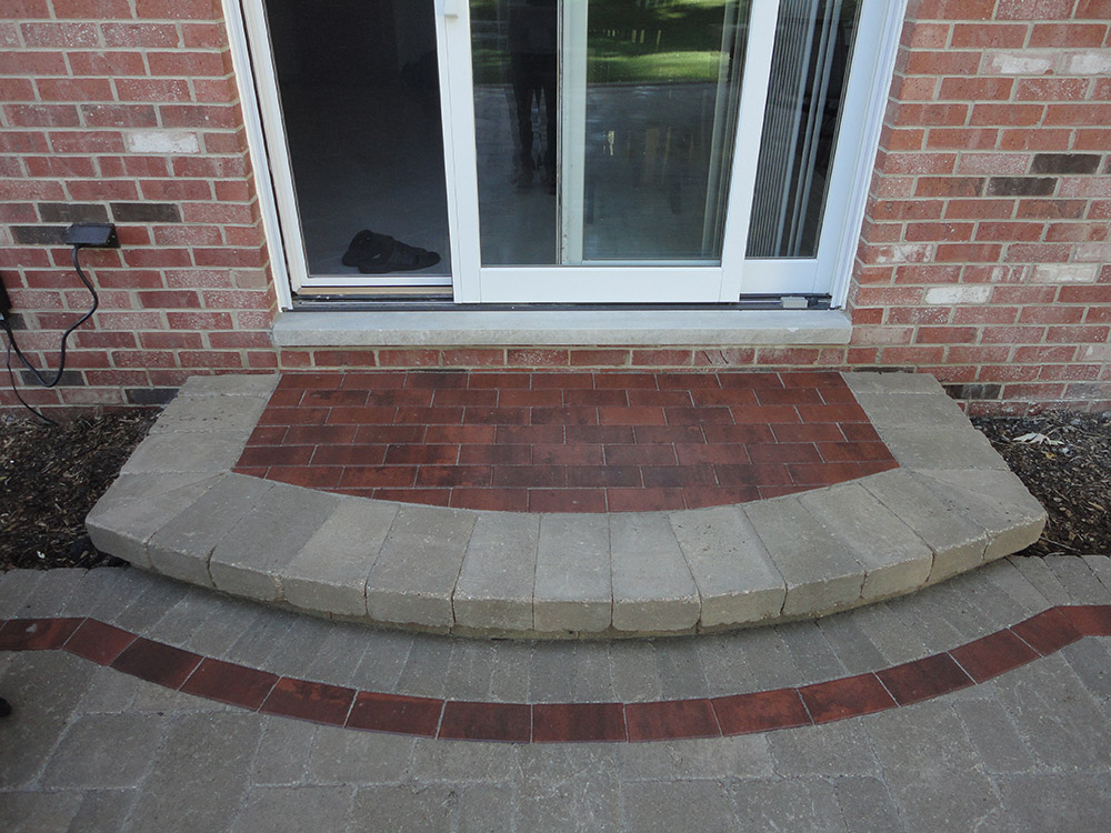 brick paver steps northbrook