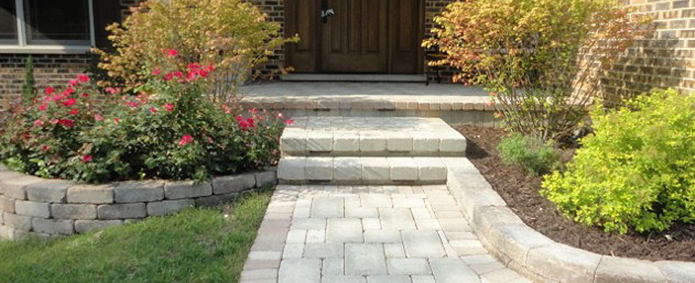 brick paver front entrance arlington hts
