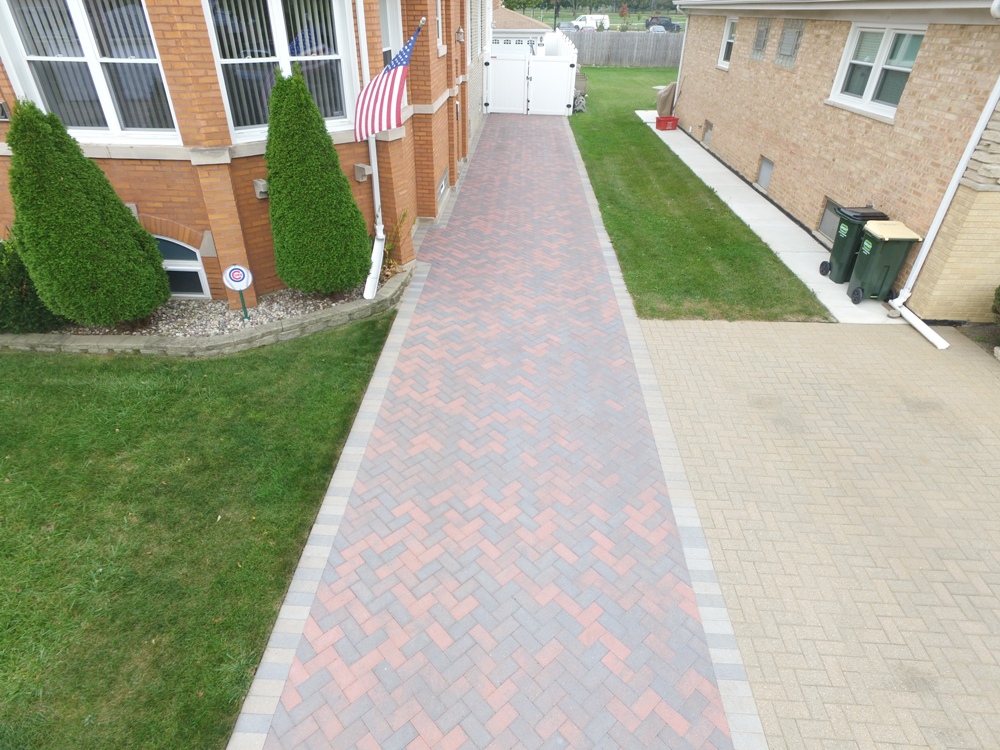 brick paver driveway niles