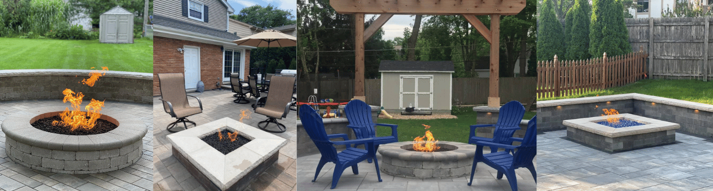 Pavestone Fire Pit Installation