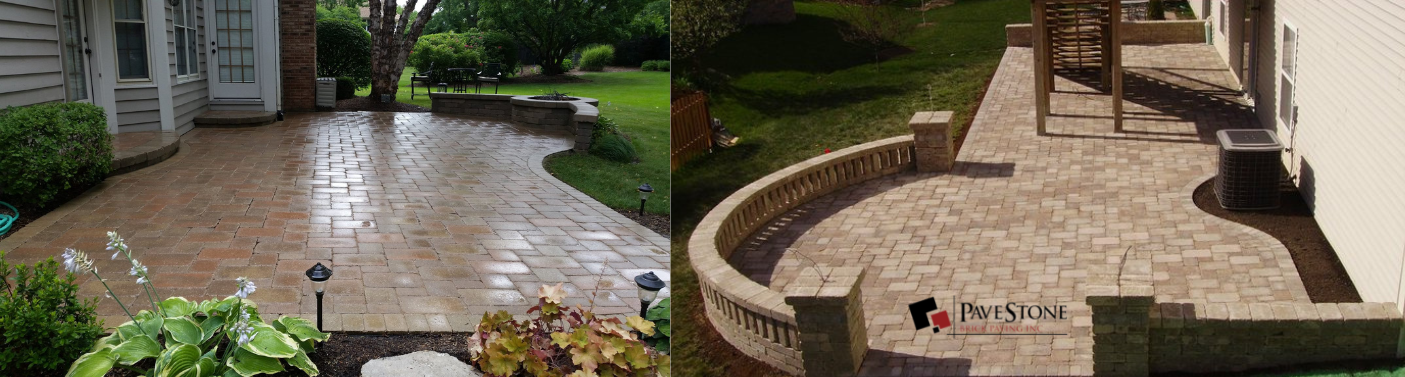 brick paver patio installation projects by Pavestone awarded patio contractors