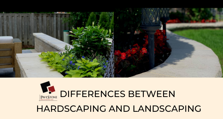 main differences between hardscaping and landscaping 