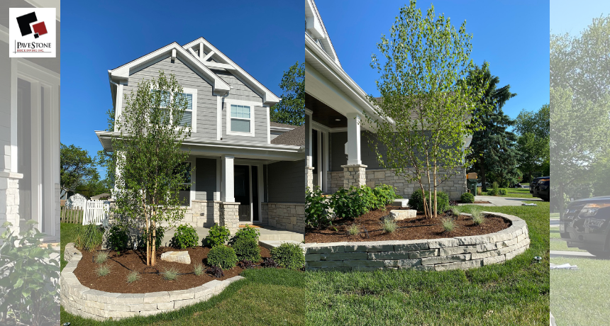 brick retaining walls for planting beds