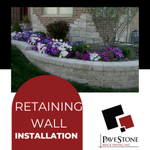 Retaining Wall Installation - Pavestone Brick Paving